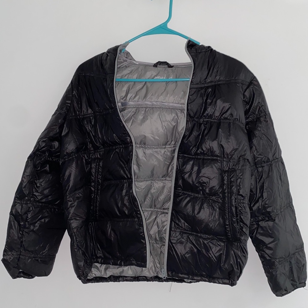 Black puffer jacket winter coat